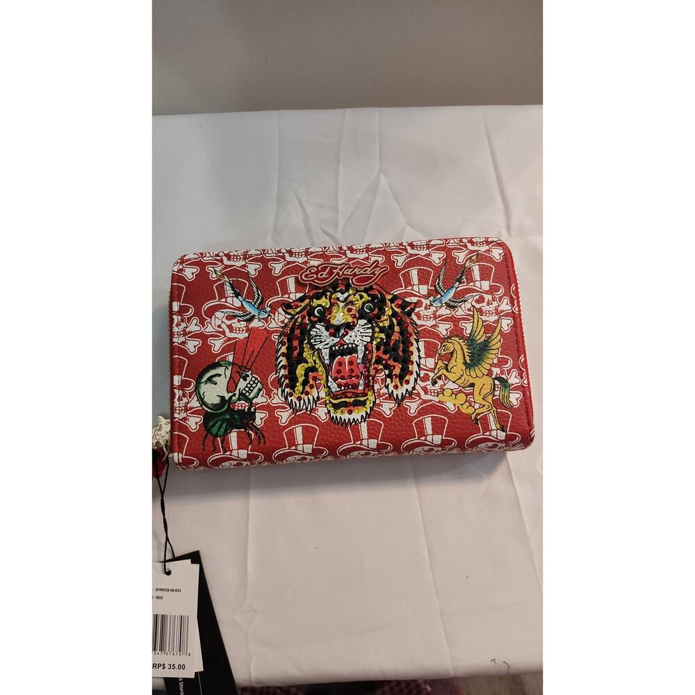 Ed Hardy Large Wristlet